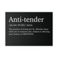 Anti- Tender Definition Canvas